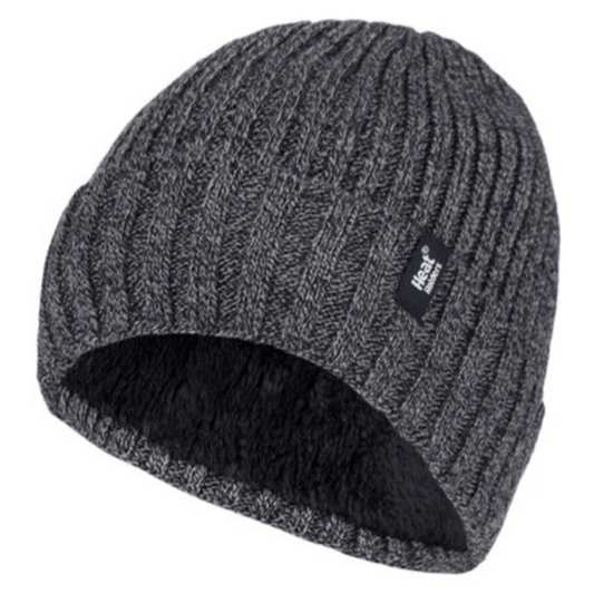 Heat Holders Ribbed Turnover Thermal Beanie Mens