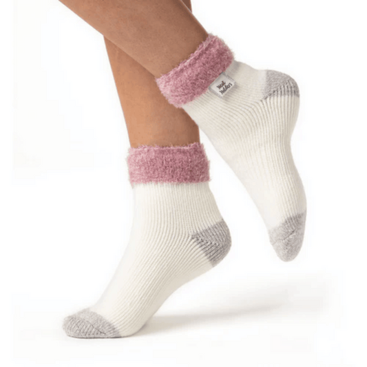 Heat Holders Women's Feather Cuff Sleep Socks UK 4-8
