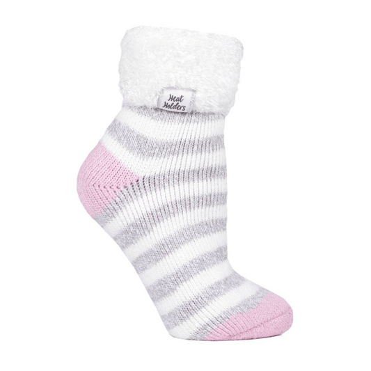 Heat Holders Women's Feather Turn-Over Cuff Sleep Socks UK 4-8