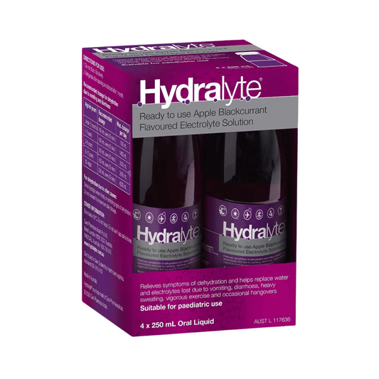 Hydralyte Apple Blackcurrant Liquid 4X250Ml