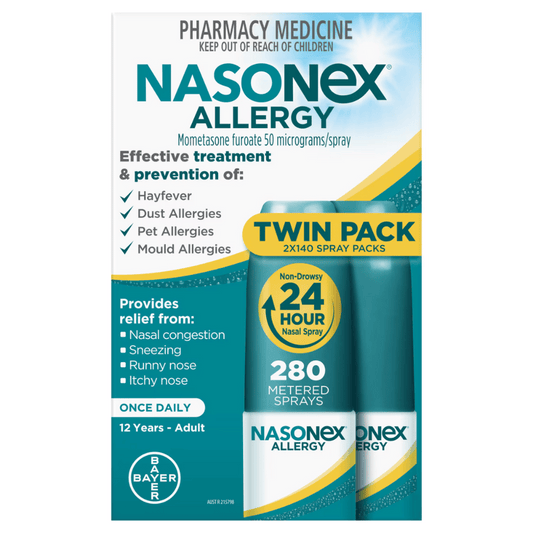 Nasonex Allergy Nasal Spray Twin Pack