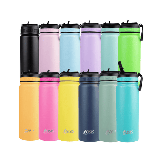 Oasis Stainless Steel Insulated Challenger Drink Bottle 550ml