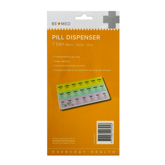 BeMed Pill Dispenser 7 Day Morn-Noon-Eve