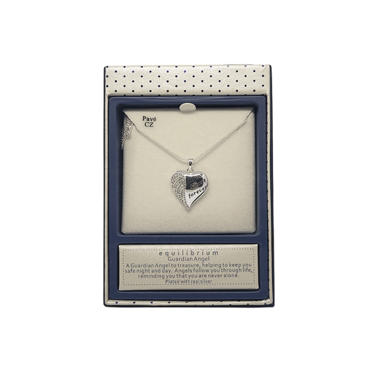 Equilibrium  In My Heart Forever Heart Silver Necklace