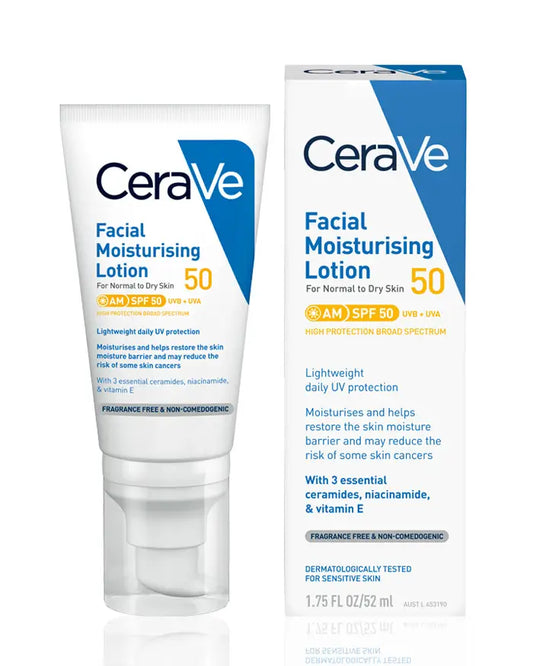 CeraVe AM Facial Moisturiser With SPF 50