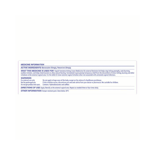 Vagisil Feminine Itching Cream Medication 25g
