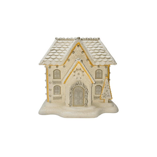White Gingerbread House