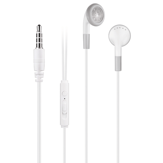 I Gear Earphones With Mic & Vol Control White