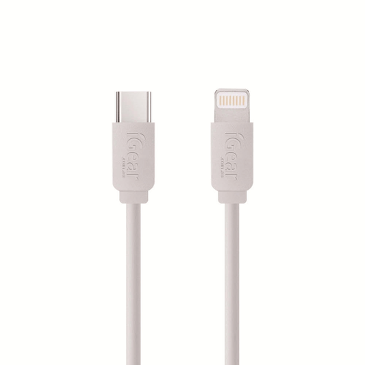 I Gear Charge & Data Cable USB C to Lightning White