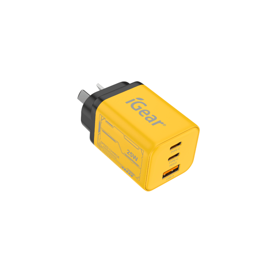I Gear Charger 240V 2X USB C + 1X USB A