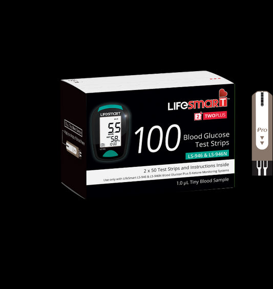 Lifesmart Blood Glucose Test Strips 100 Pack