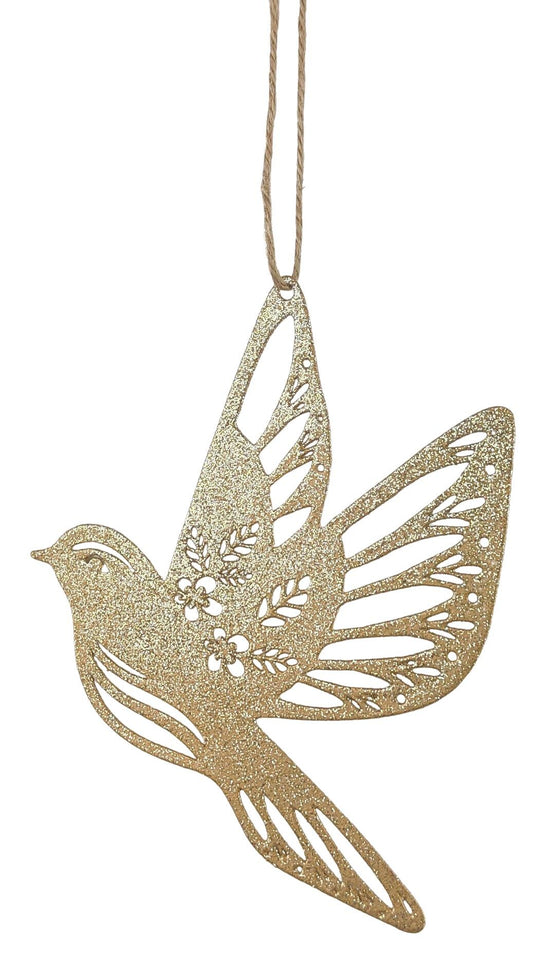 Metal glitter Bird Hanging Decoration go