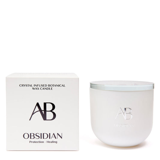 Obsidian Crystal 340g Candle