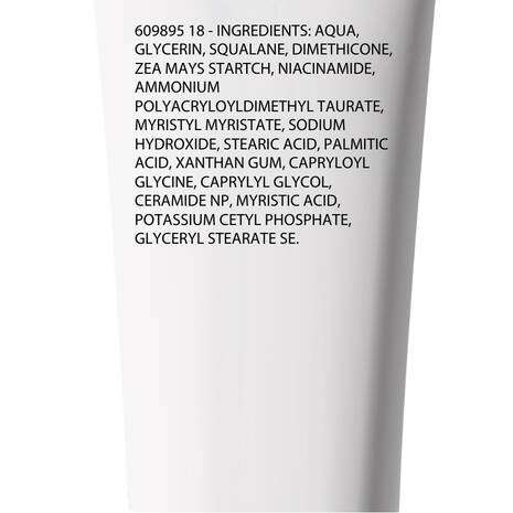 La Roche Posay Toleriane Sensitive Prebiotic Moisturiser 40ml ingredients list including glycerin and ceramide.