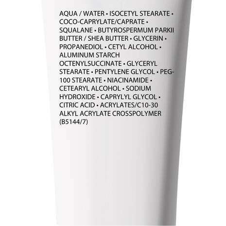 La Roche Posay Toleriane Sensitive Riche Prebiotic Cream 40ml ingredient list, highlighting nourishing components for sensitive skin.