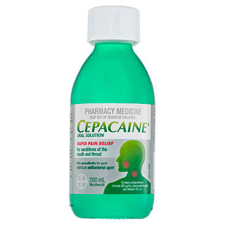 Cepacaine Mouth Wash Liquid 200mL