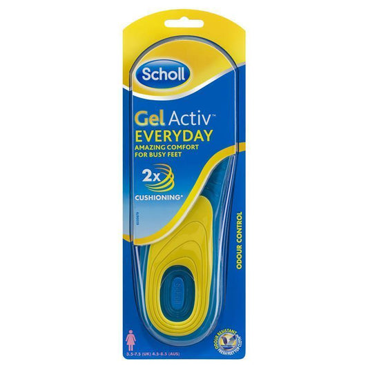 Scholl Gel Activ Open Shoes Insole Everyday Insole Womens Size 4.5 - 8.5