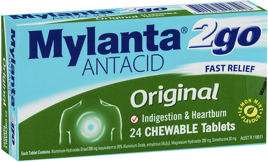 Mylanta Original 24 Tablets