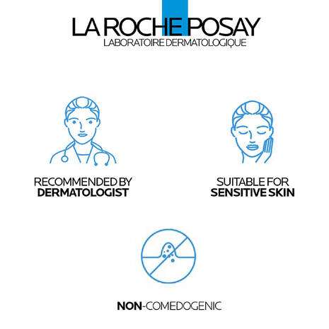 La Roche Posay Effaclar + M Purifying Foaming Gel Cleanser 200ml dermatologist recommended for sensitive skin non-comedogenic