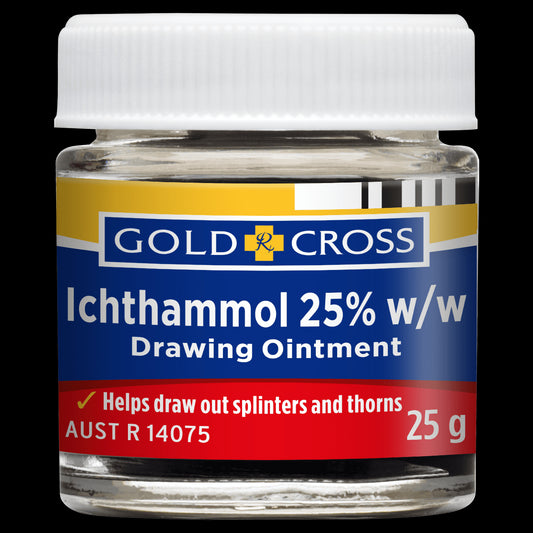 Gold Cross Ichthammol 25% Drawing Ointment 25g