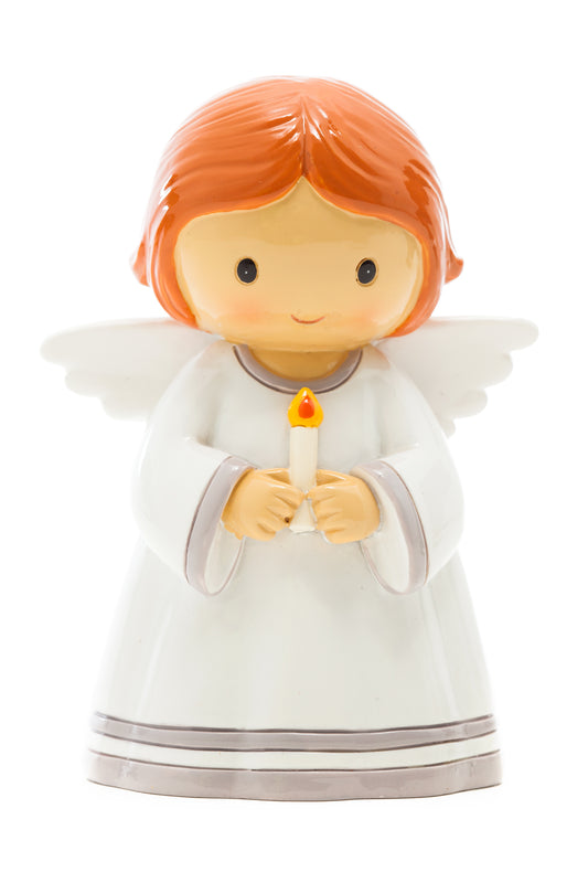 guardian Angel With Candle Statue (Little Drops)