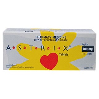 Astrix Aspirin Tablets 100mg 112 Tablets