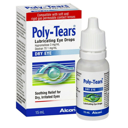 Poly-Tears Lubricating Eye Drops 15ml