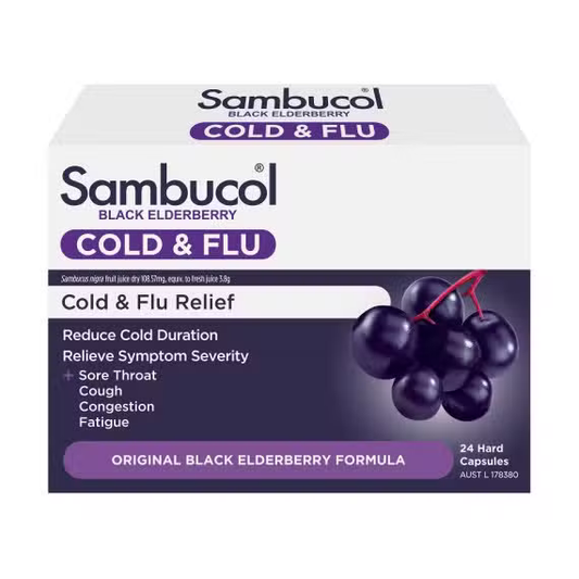 Sambucol Cold & Flu 24 Capsules