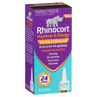Rhinocort Hayfever and Allergy Non-Drowsy Nasal Spray Extra Strength