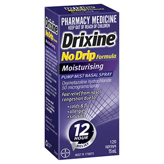 Drixine 12 hour Relief No Drip Moisturising Nasal Spray 15ml