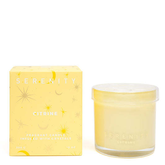 Crystal Energise & Citrine Candle