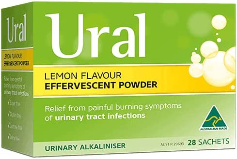 Ural Effervescent Powder Lemon 28X4g Sachets