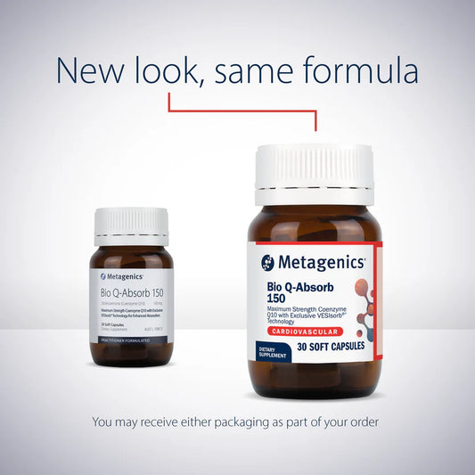 Metagenics Bio Q-Absorb 150 30/60 Soft Gel Capsules
