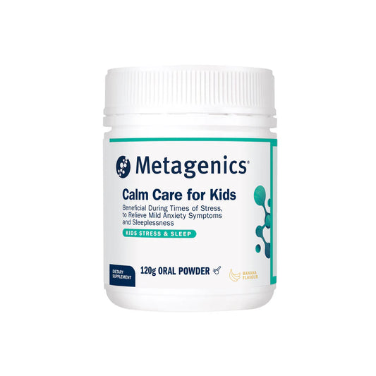 Metagenics Calm Care For Kids Banana Flavour 120 g Oral Powder