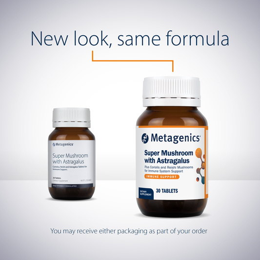 Metagenics Super Mushroom With Astragalus 30 Tablets