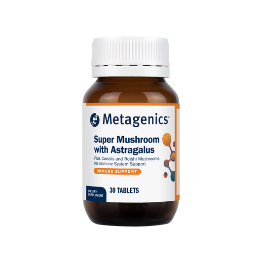 Metagenics Super Mushroom With Astragalus 30 Tablets