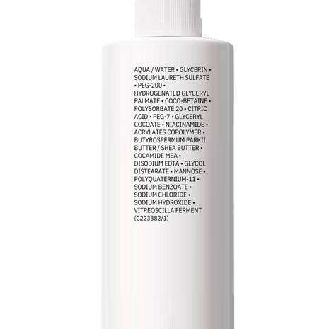 La Roche Posay Lipikar Syndet Ap+ Body Wash Shower Cream 400ml ingredients list on the bottle.