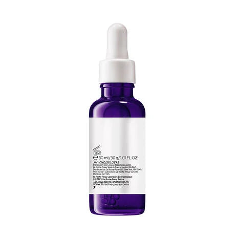 La Roche Posay Mela B3 Niacinamide Serum for Dark Spots 30ml in a purple dropper bottle.