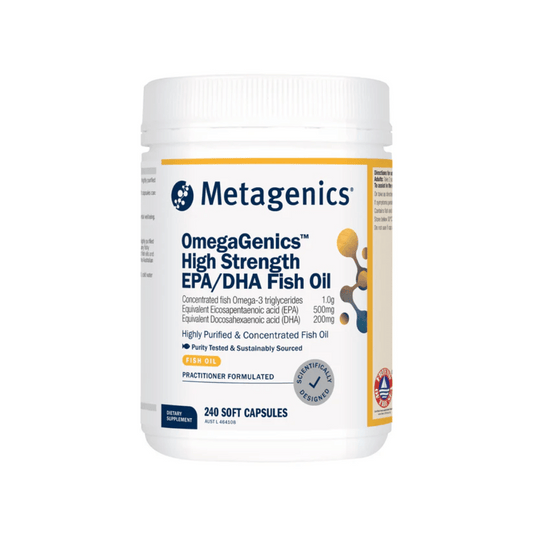 Metagenics OmegaGenics High Strength EPA/DHA Fish Oil 120/240 Capsules