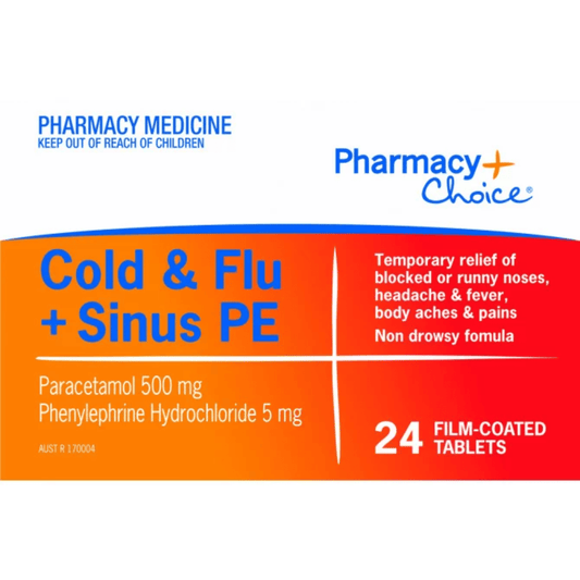 Pharmacy Choice Cold & Flu + Sinus PE Tablets