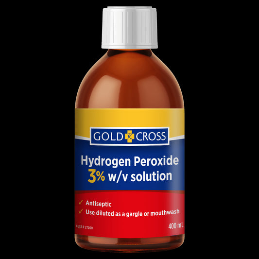 Gold Cross Hydrogen Peroxide 3% w/v Solution 100ml