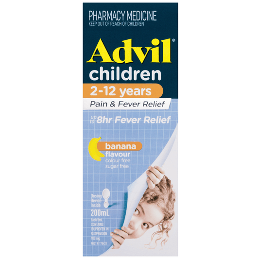 Advil Children 2-12 Years Oral Liquid Banana 200mL