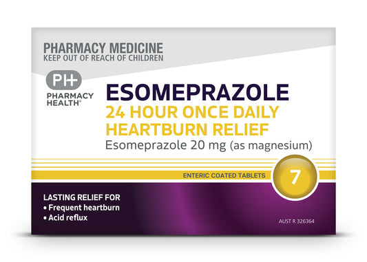 Esomeprazole 24 H Once Daily Heart Burn Relief 7 Tablets