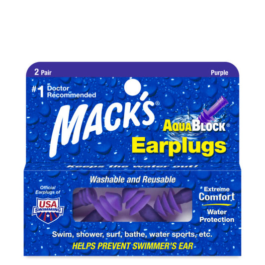 Mack's Aqua Block Ear Plugs 2 Pair