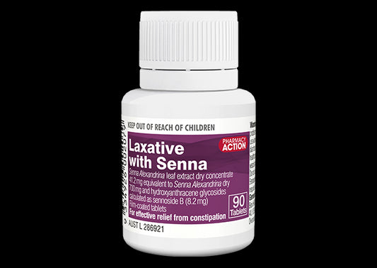 Pharmacy Action Laxative With Senna 90 Tablets