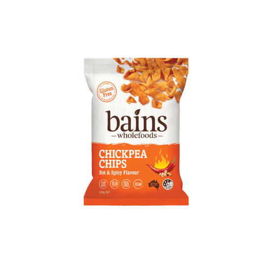 Bains Wholefoods Chickpea Chips Hot & Spicy Flavour