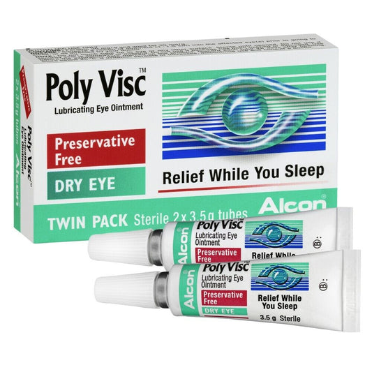 Poly Visc Lubricating Eye Ointment Twin Pack 2 x 3.5g