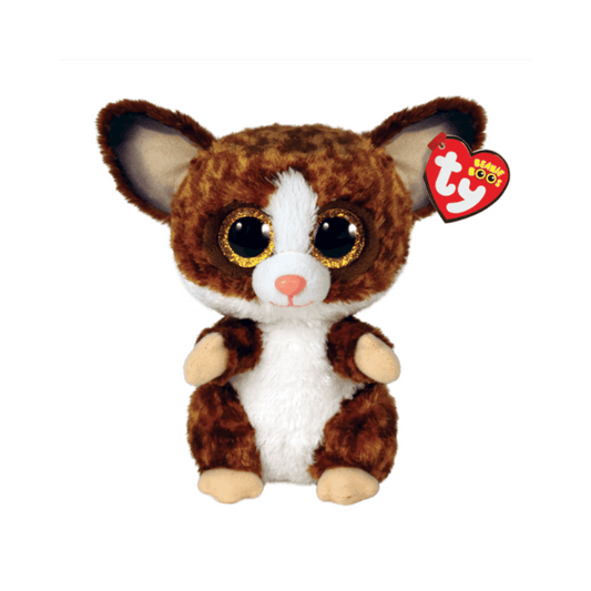 Ty Beanie Boos Plush Brown Bush Baby Binky