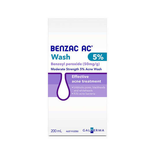 Benzac AC Wash Moderate Strength 5% 200ml