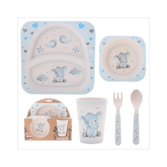 Bamboo Feeding Set Elephant